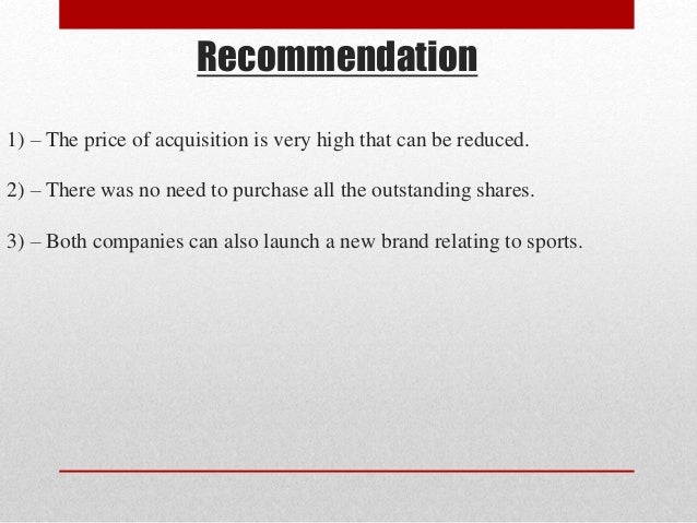 adidas reebok acquisition case study