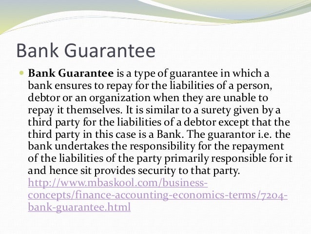 Presentation fake bank guarantee Presentation fake bank guarantee