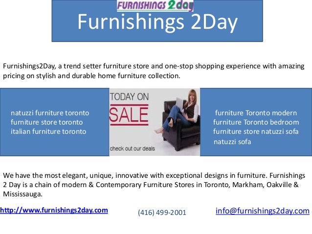 Furnishings 2day Furniture Store Toront Markham Oakville