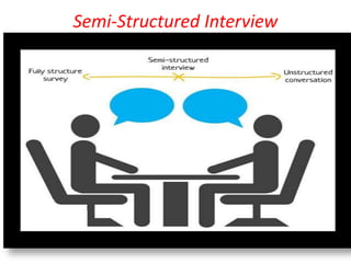 Semi-Structured Interview
 