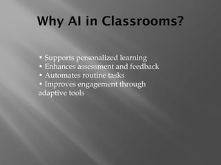 Transforming Education: The Role of AI in Enhancing Teaching and ...