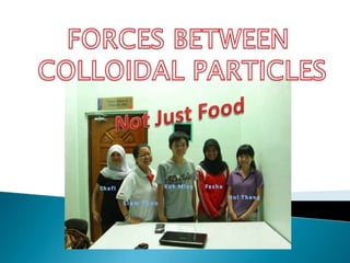 FORCES BETWEEN  COLLOIDAL PARTICLES 