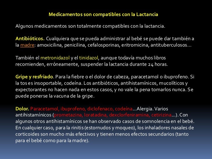 medicamentos contraindicados en lactancia materna medicamentos contraindicados en lactancia materna