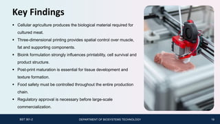 3d printing synthetic meat safety and process overview | PDF
