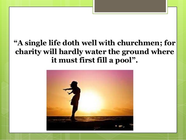 Of Marriage and Single Life by Francis Bacon