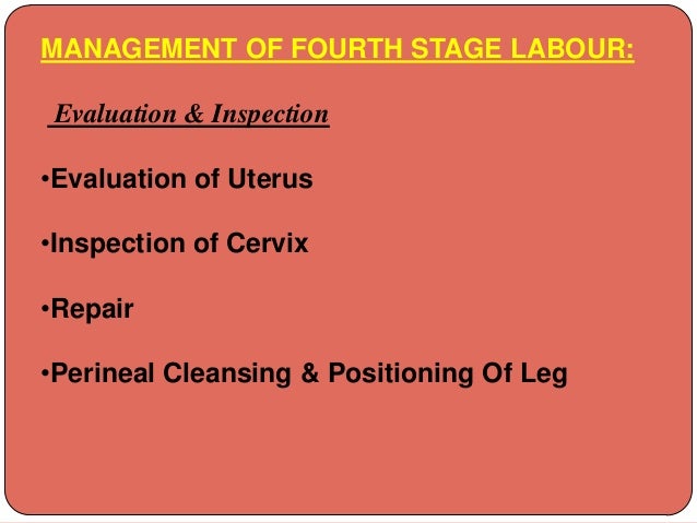 Management Of Labour