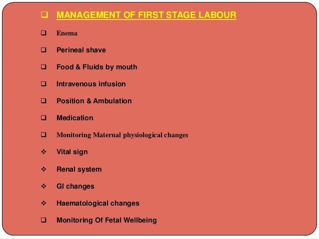 Management Of Labour