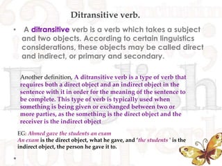 linguists Verb classification | PPT