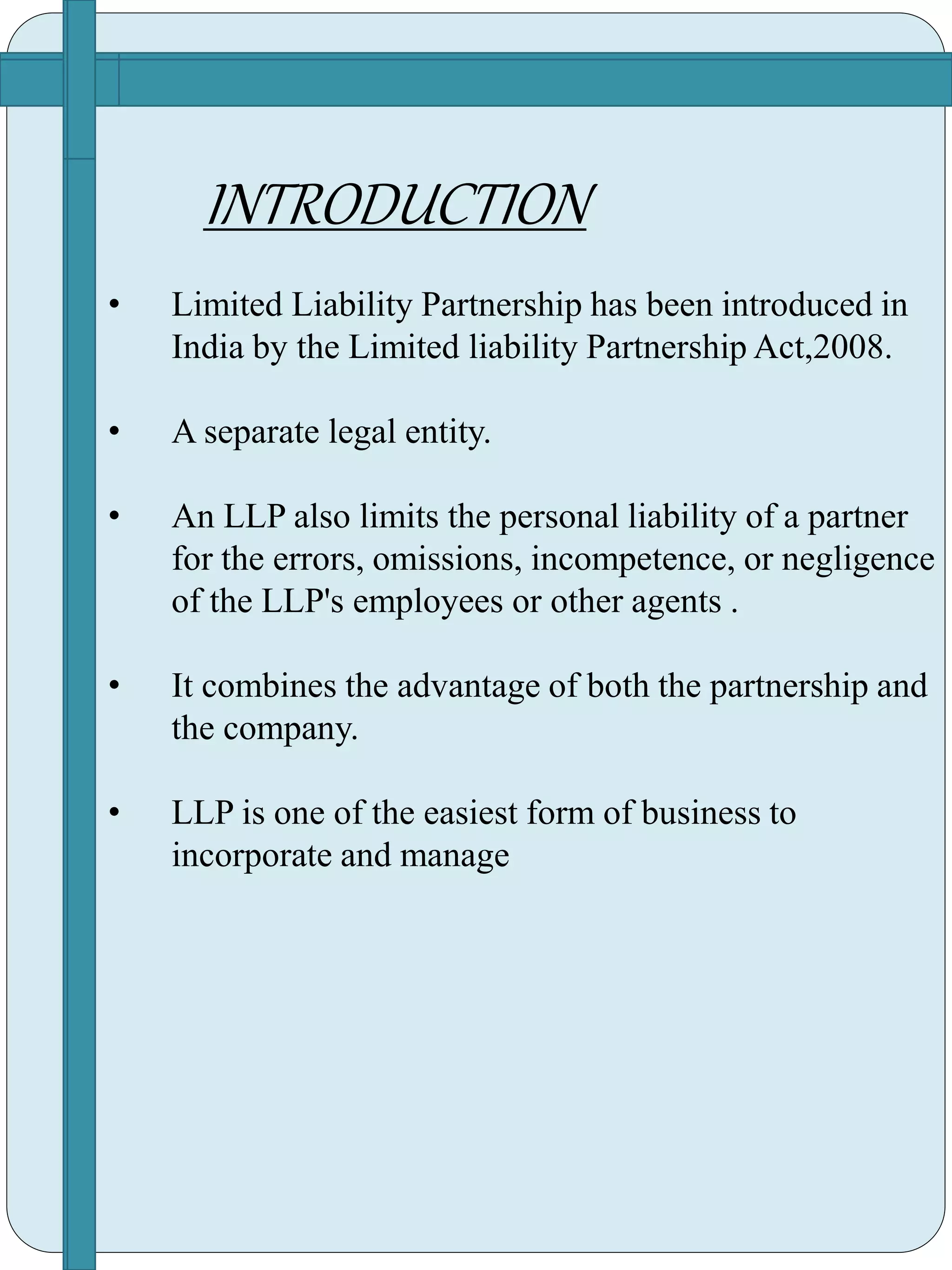 Llp Formation Process formation of llp | PPTX