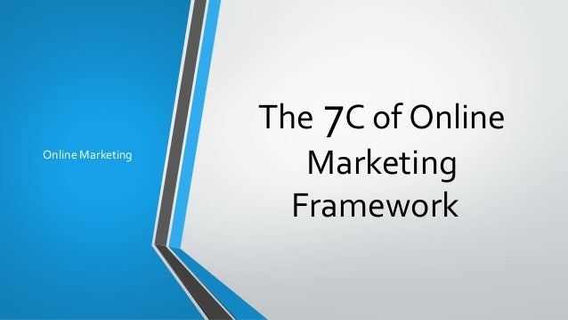 The 7C of Online
Marketing
Framework
Online Marketing
 