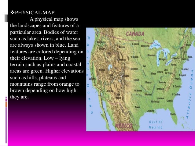 Types of maps and other interpretation