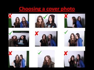 Choosing a cover photo

 