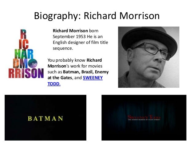 Richard Morrison Biography