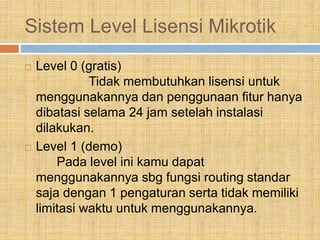 Presentation1 mikrotik | PPTX