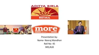 Presentation by-
Name- Neeraj Mandhan
Roll No- 45
IMS,KUK
 