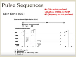 Gss (Slice select gradient).
Gpe (phase encode gradient).
Gfe (frequency encode gradient).
 