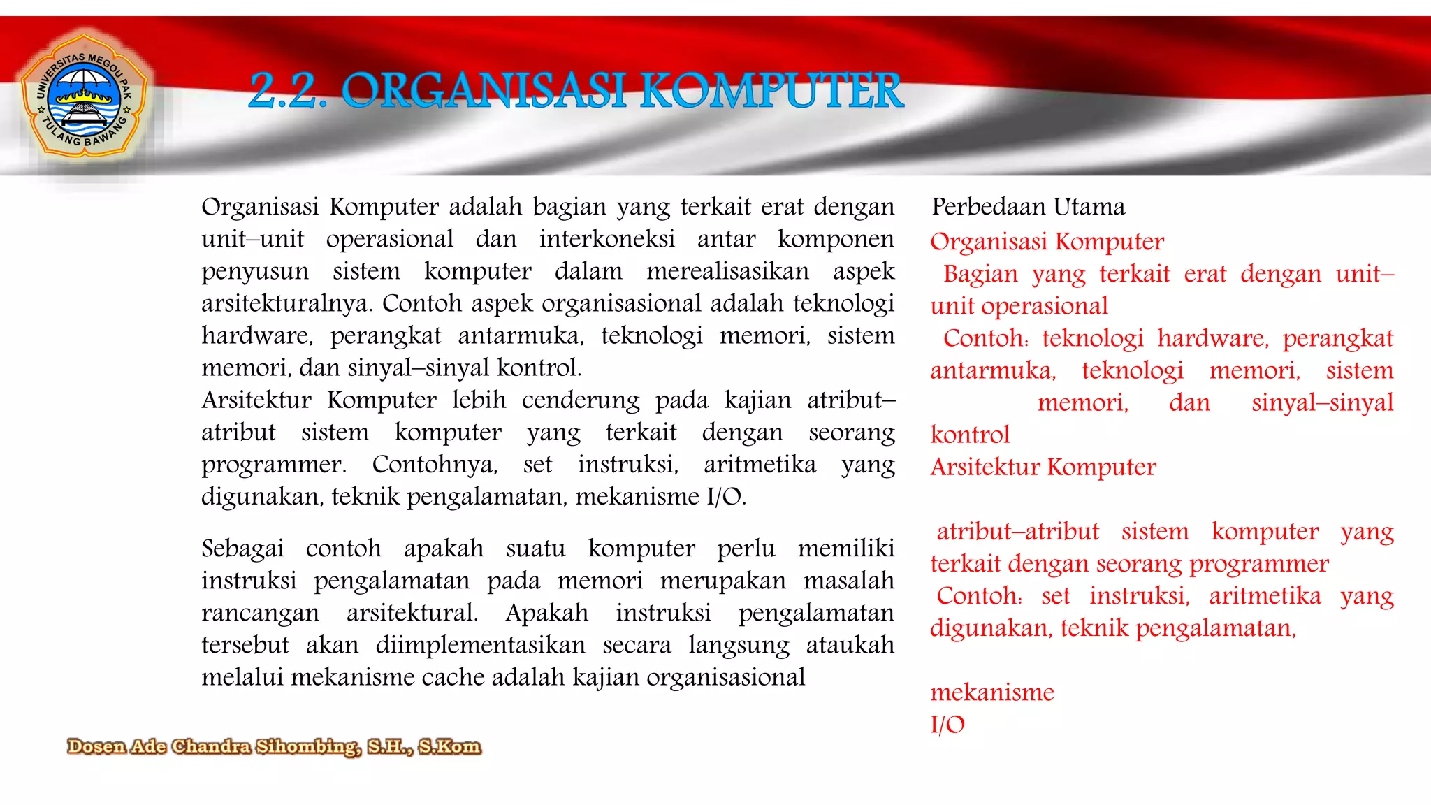 Organisasi Komputer | PPT