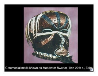 Ceremonial mask known as Mboom or Bwoom, 19th-20th c., Zaire
 