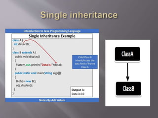 Object Oriented Programming Inheritance java | PPT