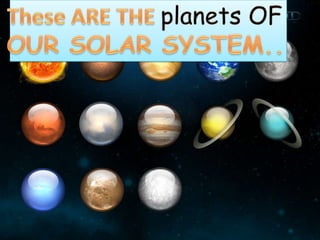 Presentation1 on solar system