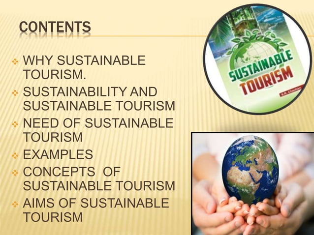 Sustainable tourism | PPT