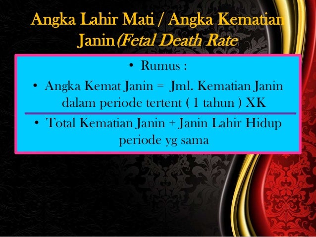 Ukuran-ukuran epidemiologi