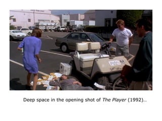 Deep space in the opening shot of The Player (1992)…
 