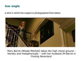low angle
Mary Barrie (Rhada Mitchell) takes the high moral ground –
literally and metaphorically – with her husband JM Ba...