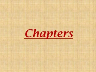 Chapters
 