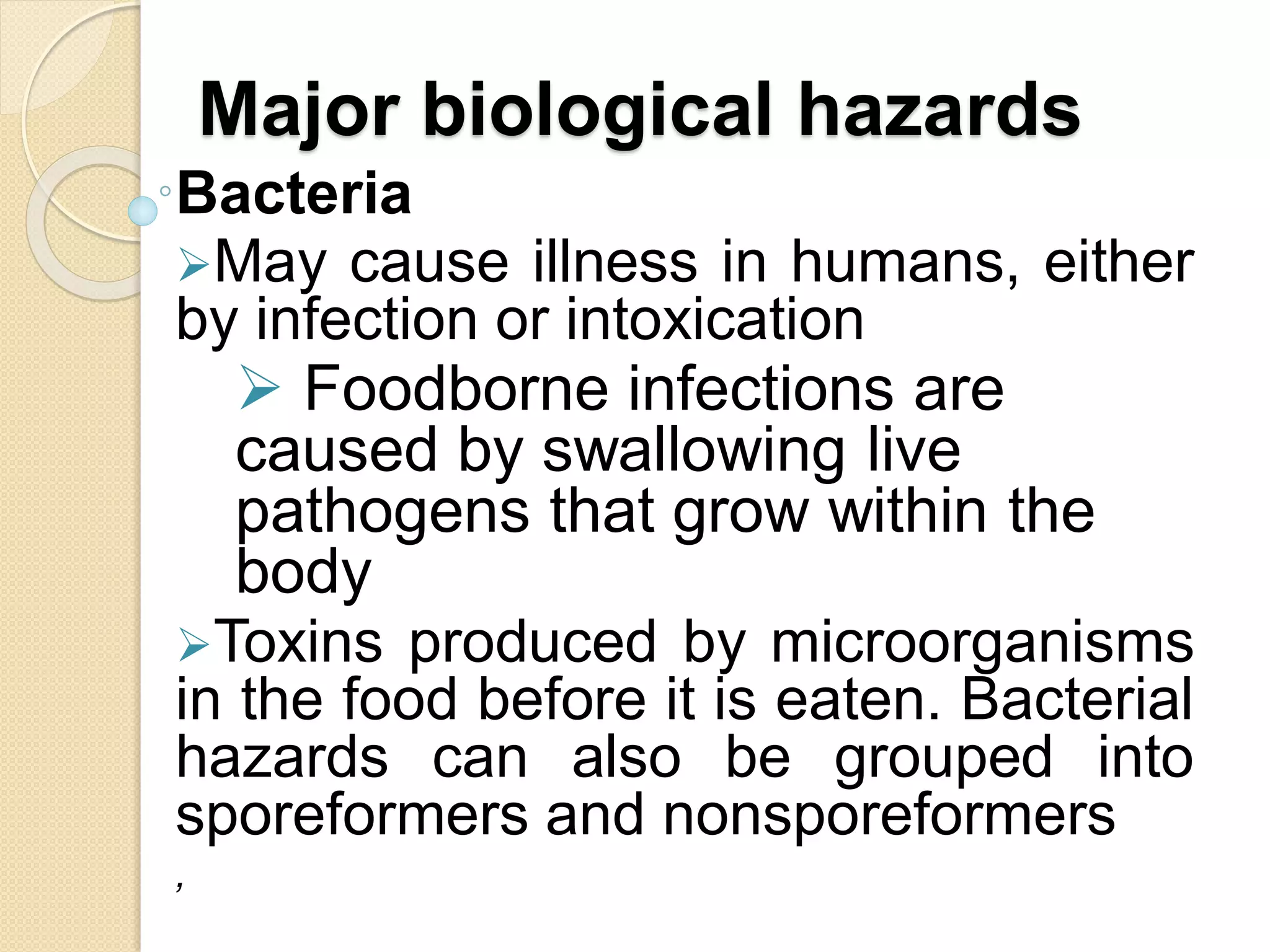 biological hazards in food processing PPT