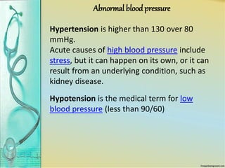 Respiration And Blood Pressure