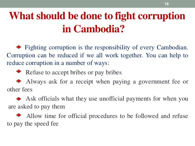 corruption in cambodia essay