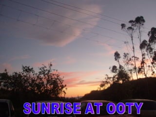 SUNRISE AT OOTY 