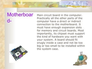 Hardware (Parts of the PC) | PPT