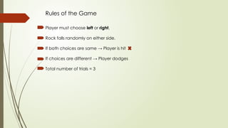 Dodger Game Python Rock Dodger: A Reflex-Based Console Game in Python | PPTX