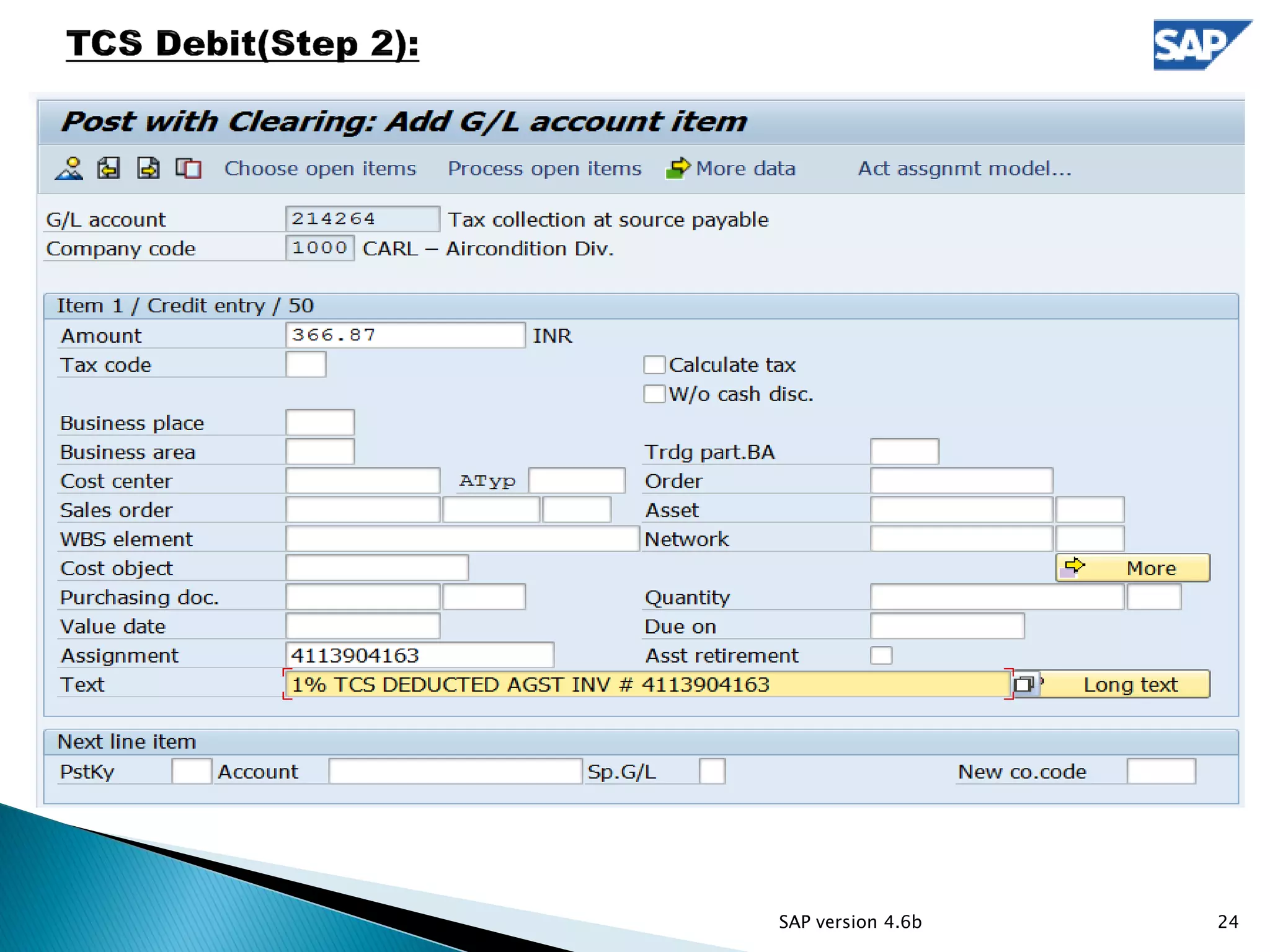 24SAP version 4.6b
 