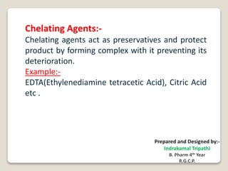 Pharmaceutical Additives | PPTX