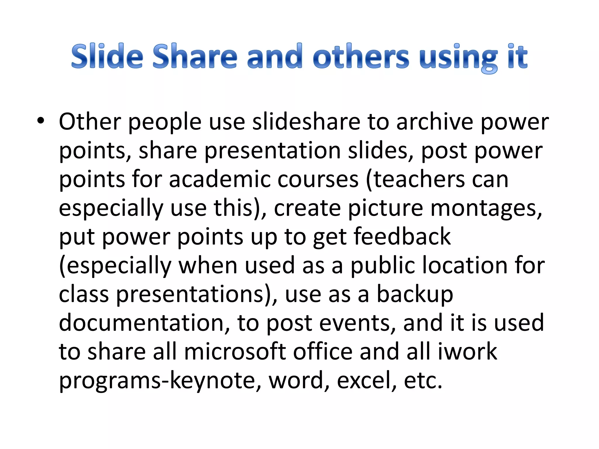  To browse hundreds of thousands of others presentations posted on the cite.