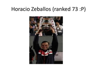 Horacio Zeballos (ranked 73 :P)
 