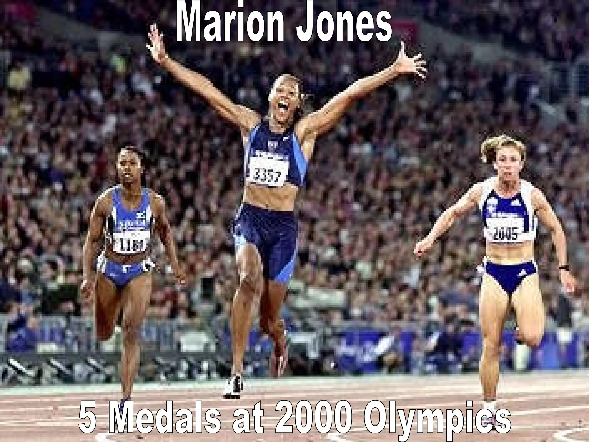 Marion Jones 5 Medals at 2000 Olympics 