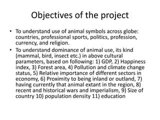 Study Animal Objective Example Presentation 1 study of animal symbols | PPTX