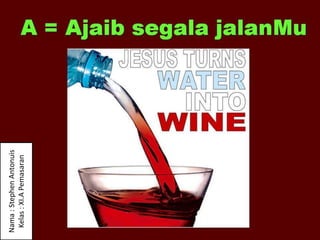 Nama:StephenAntonuis
Kelas:XI.APemasaran
 