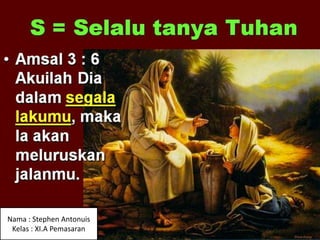 Nama : Stephen Antonuis
Kelas : XI.A Pemasaran
 