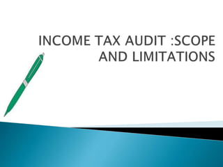 Presentation1 tax audit | PPTX