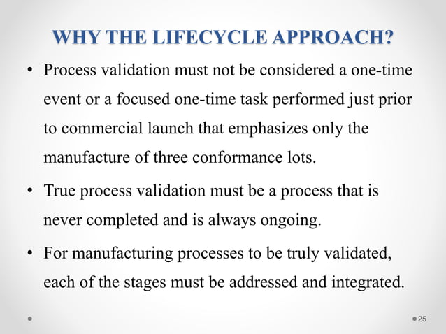 USFDA guidelines on process validation a life cycle approach | PPTX ...