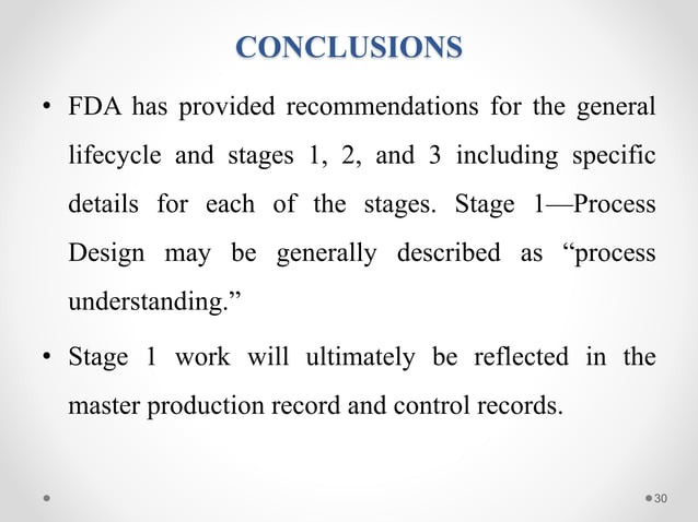 USFDA guidelines on process validation a life cycle approach | PPTX ...
