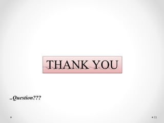 ..Question???
33
THANK YOU
 