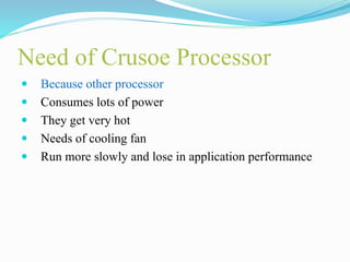 Crusoe processor | PPTX