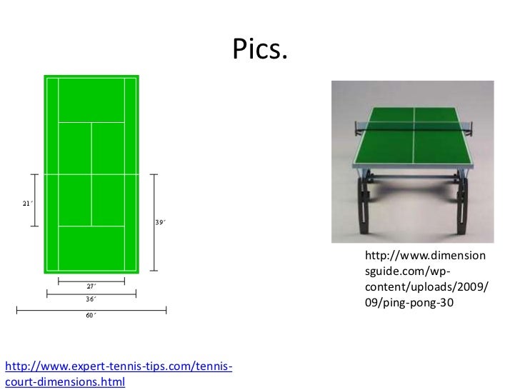 Tennis Court Ping Pong Table
