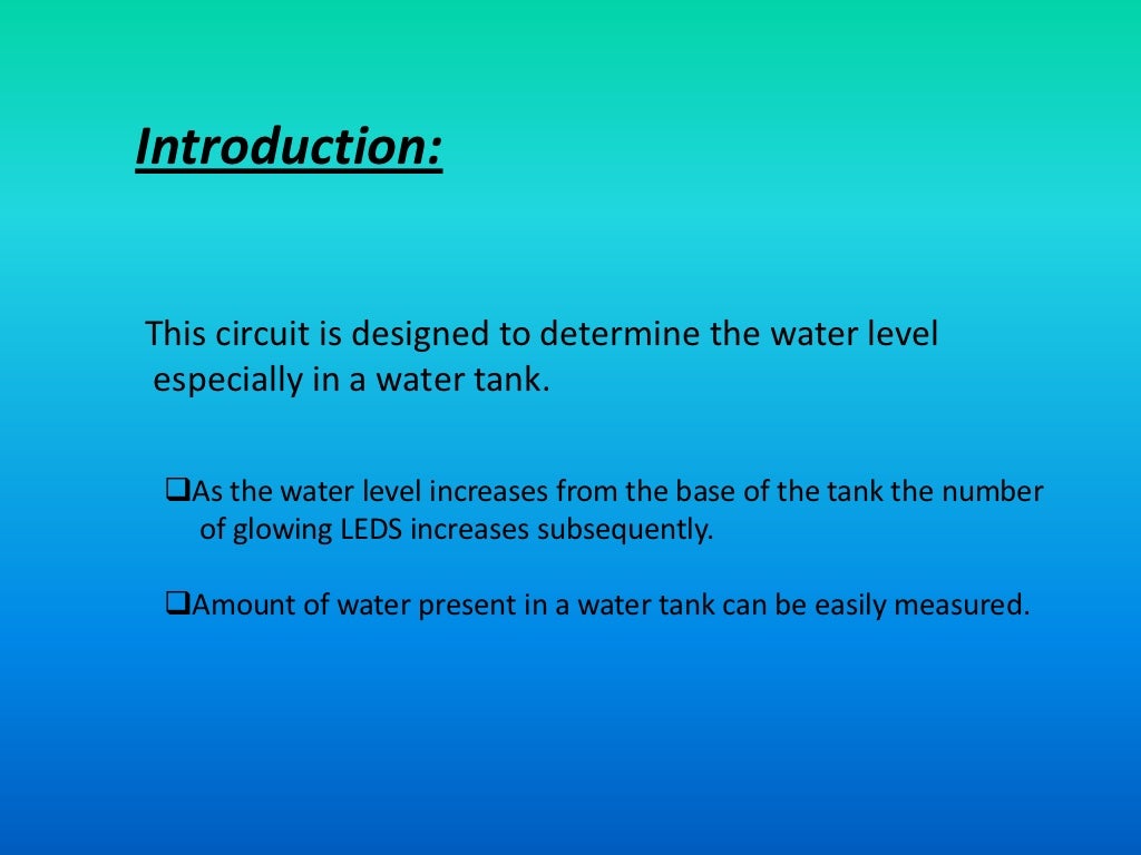 Water Level Indicator and Alarm System